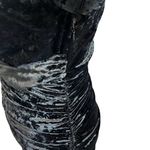 ZARA  Ruched Velvet Mini Dress Women’s XS Black Long Sleeve V-Neck Cocktail Photo 7