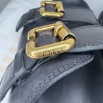 Chloé Chloe Nil Double-Strap Cowhide Mules In Black Color Size 40W. Photo 9