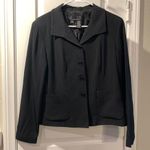 DKNY  Essentials Charcoal Gray Blazer/Jacket Trouser Pant Suit Size 10 EUC Photo 1