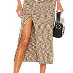 HOUSE OF HARLOW 1960 X REVOLVE Dante Skirt in Canary Spacedye size Small Yellow Photo 0