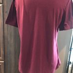 Unlisted  Women's Maroon T-Shirt Size Medium Photo 6
