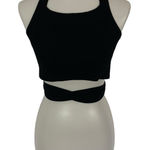 Wilfred Aritzia  Crop‎ Top Small Black Knit Wrap Y2K Streetwear Photo 0