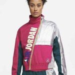 Nike NEW Size L Womens Pink/Silver Jordan Winter Utility Jacket C6497-674 logo Photo 0