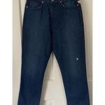 Baldwin Theresa El Dorado Distressed Straight Leg High Waisted Jeans Size 29 NWT Blue Photo 3