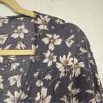 Dress Forum  Blue Floral Wrap Shirt Womens S Revolve Boho Blouse Long Sleeve Top Photo 6