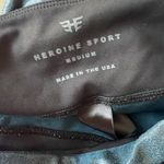 Heroine Sport Leggings Shiny Blue Medium Pant Photo 4