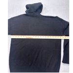 Paige  NWT Raundi S Black Wool Sweater Black Asymmetrical Cutout Turtleneck Knit Photo 14