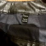 SheIn NWOT Sexy High Waist Notch Hem Leather A-Line /two front slits L Photo 9