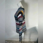 Free People  Montmartre knit‎ multicolor wool blend sweater Size Medium EUC! 0185 Photo 4