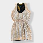 Robert Rodriguez  NWOT‎ designer sequin and silk rose gold dress size 8 Photo 5