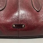 Frye  Oxblood Leather Satchel Barrel Bag Vintage Photo 1
