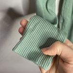 Lulus Casual Chic Sage Green Ribbed Cutout Bodycon Mini Dress size S Photo 8