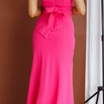 Selfie Leslie Twin Flame Drawstring Bust Midi Dress in Hot Pink Photo 1