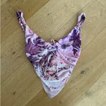 Tiger Mist - Theo Floral Mesh Top in Purple & Pink Photo 0