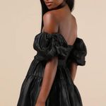 Lulus  Tiered Off-the-Shoulder Mini Dress Photo 1