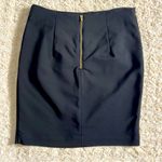 H&M  Black Pencil Skirt Softly Structured Bodycon With Exposed Zipper Size 8 Photo 1