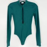 Aritzia  Wilfred Harlequin Long Sleeve Bodysuit Ribbed Keyhole Size Small Photo 0