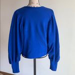 ZARA Royal Blue balloon sleeve sweater Photo 5