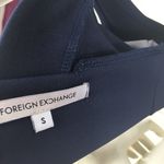 Foreign Exchange  Zip Back Plunge Neck Crop top Photo 6