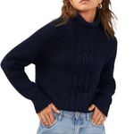 NWT Back Cutout Turtleneck Sweater Photo 0