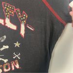 Harley Davidson Pirate studded bling biker t Photo 4