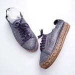 Guess  Metallic Gray Espadrille Sneakers Photo 0