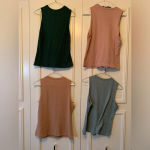 SheIn Set‎ 4  ribbed high neck tank tops size XL Photo 9