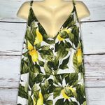 H&M Size XXL Lemon Floral Print Sleeveless One Piece Shorts Romper Photo 1
