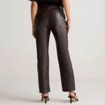 Gap Chocolate Brown Faux Leather Slim Leg High Rise Pants 10 Photo 0