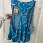 Nike NEW  women’s blue patterned training racerback loose activewear tank‎ top 1X Photo 5
