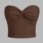 SheIn ୨୧ ・゚✧ Twist Front Ribbed Knit Tube Top NWT Photo 0