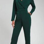 re:named  Deep Green Long Sleeve Jumpsuit Photo 0