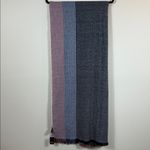 Joy Susan NWT Multicolor Striped Fringe Edge Scarf Women Blue Photo 1