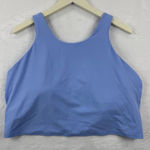 Athleta  Blue Strappy Back Crop Tank Top Bralette Workout Athleisure Size 2X Photo 0