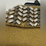 ZARA  100% WOOL JEWEL COLLAR Olive Green CARDIGAN medium Photo 5