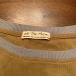 We The Free Free People Feelin It Embroidered Shirt Gold Women’s XS  Patchwork Photo 3