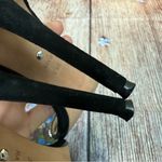 Raye  Black Rhinestone Strap Heels Size 39.5 Photo 5