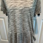 Coco + Carmen XXL Faux Wrap Heathered Gray Ruched Dress Photo 4