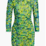 Ganni  NWT Sulphur Spring Mesh Ruched Dress Photo 2