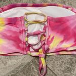 Xhilaration Pink Tie-Dye Print D/DD Bandeau Crop Bikini Top NEW Photo 5