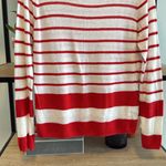 Brooks Brothers  100% Linen Summer Lightweight Crewneck Stripe Sweater Top, L Photo 2