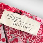 Allison Brittney Pink White Black Kaftan Style Boho Lightweight Blouse | EUC Photo 5