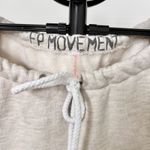 Free People  Movement For The Win Oatmeal Beige Off-Shoulder Sweatshirt XS EUC Photo 4