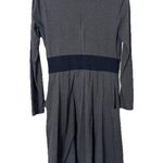 Eshakti  Knit Dress Size 8 Gray Blue Fit & Flare Work Casual Basic Photo 3