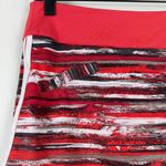 Athleta Whatever Mini Skirt Skort Women 2 Red Space Dye Swift Zip Running Tennis Photo 1