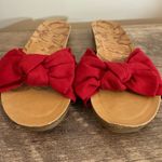 Blowfish Slide Bow Sandals Red Approx Size 6 SEE Measurement Photo 2