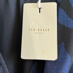 Ted Baker Dress Navy Floral Juleah Dress Sz S/4 (Sz 1) NWT V Neck Short Sleeves Photo 6