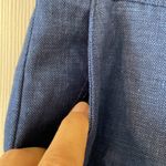 CHAPS  Cropper Trouser Pants size 14 color blue linen pants inseam 23” Photo 2