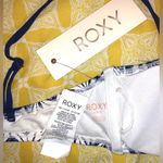 Roxy NWT Visual Touch Bandeau bikini top- Large Blue Photo 7