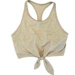 Gap Fit Breathe Womens S Tie Front Cropped Brami New Sand Beige Photo 0